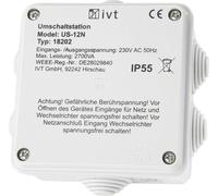 IVT Station de commutation US-12N 2760 VA 18202 130 mm x 130 mm x 60 mm convient pour le modèle (onduleur):Universel