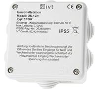 IVT Station de commutation US-12N 2760 VA 18202 130 mm x 130 mm x 60 mm convient pour le modèle (onduleur):Universel