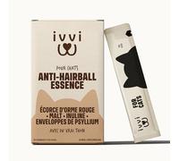 ivvi Anti-Boules de Poils Essence pour Chats - Crème à lécher avec Malt, Orme Rouge, inuline & psyllium - Soutien digestif Naturel - 30x15g - au Vrai Thon