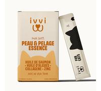 ivvi Peau & Pelage Essence pour Chats - Crème à Lécher au Vrai Thon 30x15g