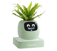 Ivy AI Pot de fleurs intelligent pour décoration de la maison, compagnon, installation de bureau soignée, cadeau pour animal de compagnie, robot, conseils pour l'entretien des plantes avec(Vert)