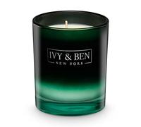 IVY & BEN NEW YORK - Bougie parfumée de luxe dans un bocal - 100 % cire de soja, 200 g, cadeau pour femmes, hommes, anniversaires, bougie de soja.