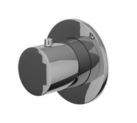 IVY Bond Partie de finition - pour melangeur de douche encastrable - robinet d'arrêt - symétrie - rosace ronde - Chrome 6202571