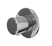 IVY Bond Partie de finition - pour thermostat encastrable - symétrie - rosace ronde - Chrome 6202411