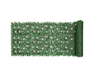 Ivy Clôture de confidentialité - Haie artificielle de 1 x 3 m, séparateur décoratif résistant aux UV, panneau de jardin résistant aux intempéries, mur vert respirant pour terrasse, balcon et bord de