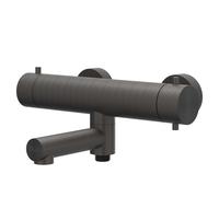IVY Concord Mitigeur thermostatique de baignoire apparent - bec de baignoire pivotant - inverseur - RVS316 - PVD noir carbone brossé 6301014