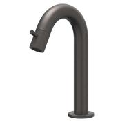 IVY Concord Robinet de lavabo - courbé - apparent - bas - RVS316 - PVD carbone noir brossé 6401064