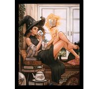 Ivy Dolamore - Poster encadré "Warm", sorcière PM8069 (40 cm x 30 cm) (Coloré)