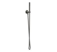 IVY Ensemble de douche - avec douchette à main - modèle barre - flexible de douche 150cm - Métal brossé noir PVD 6901156