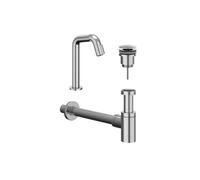 IVY Ensemble de lave-mains - Contour - montage en saillie - bas - bonde always open - Chrome 6901451