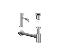 IVY Ensemble lave-mains - posé - bas - bonde always open - Chromé 6901411