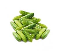 Ivy Gourd (Tindora) Concombre frais écarlate 1 kg - Légumes indiens Citrouille de lierre | Idéal pour les plats de poêle, currys et cuisine traditionnelle avec autocollant Kajal (1 kg, citrouille de