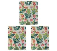 Ivy Leaf Lot de 3 désodorisants carrés à suspendre pour voiture, maison, bureau, style noir