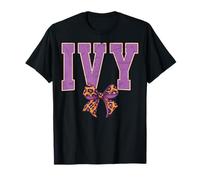 Ivy Leopard Bow Trendy Name Design pour Les Femmes et Les T-Shirt