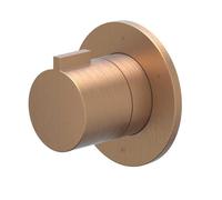 IVY Pact Ensemble de finition - 3 voies - inverseur d'arrêt - symmetry - rosace ronde - Cuivre brossé mat PVD 6202465