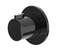 IVY Pact Garniture - 3 voies - inverseur d’arrêt - symmetry - rosace ronde - Noir chrome PVD 6202467