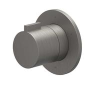 IVY Pact Partie apparente - 3 voies - inverseur d'arrêt - symmetry - rosace ronde - Metal black brossé PVD 6202466