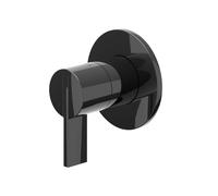 IVY Pact Partie apparente - pour robinet de douche encastré - 2 voies - arrêt-inverseur - Chrome noir PVD 6202107