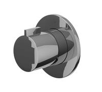 IVY Pact Partie encastrable - pour mitigeur de douche - robinet de passage - robinet d'arrêt - symétrie - rosace ronde - Chrome 6202591