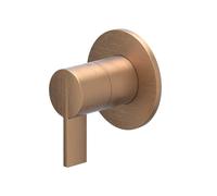 IVY Pact Pièce de finition - pour robinet de douche encastré - 2 voies - inverseur d'arrêt - Cuivre brossé mat PVD 6202105