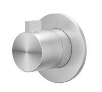 IVY Tribe Partie apparente - robinet d’arrêt encastré à passage direct - Symmetry - rosace ronde - acier inoxydable 316 - brossé 6201231