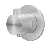 IVY TribePartie de finition - pour thermostat encastrable - symétrie - rosace ronde - inox 316 - inox brossé 6201331