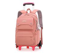 IvyH Sac à Dos pour Enfant Fille Primaire Sac Scolaires Filles Sac d'école Garcon Imperméable Sac école Cartable pour Quotidien et Voyage Cartables Sac Unisex 6-12 Ans,Rose