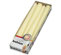 Ivyline Bolsius Bougie Parfumée 103600350905 Boîte de 10 cierges-Ivoire - 245 x 24 mm