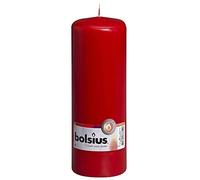 Ivyline Bolsius Lot de Bougies Pilier Bougies colorées Pillar Candle 200 x 70 Rouge