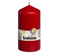 Ivyline Bolsius Lot de Bougies Pilier Pillar Candle 130 x 70 Rouge