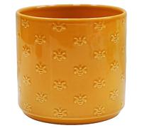 Ivyline Jardinière en faïence, Abeille Jaune, D 17,5 cm x H 17 cm