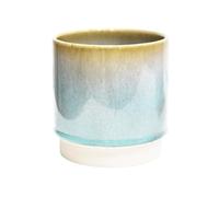 Ivyline Jardinière en faïence, Turquoise, 14 x 13,5 cm
