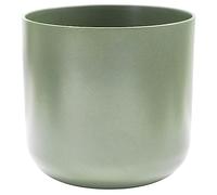 Ivyline Lisbon Pot de Fleurs Contemporain en céramique émaillée Vert Sauge 26 x 26 cm