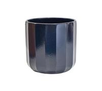 Ivyline Pot de Fleurs en céramique Bleu Marine Taille M