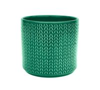 Ivyline Pot de Fleurs en céramique, émeraude, 15 x 15 cm