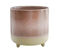 Ivyline Pot de Fleurs en céramique, Rose Mat réactif, H 8,5 cm x P 8 cm