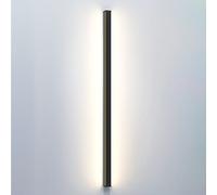 IvyLoutish Applique Murale Moderne à Longue Bande LED, Applique linéaire Noire en Aluminium, éclairage d'angle pour Salon, Couloir ou Chambre.