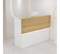 IvyTantor Modern LED Reception Desk with Storage Drawers - Stylish Wood Office Desk for Hotels, Clothing Stores, and Corporate Halls - Contemporary Design for Efficient Space Management