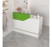 IvyTantor Modern Reception Desk with Lockable Drawers & Keyboard Shelf - Stylish and Functional Office Lobby Furniture for Salon, Retail, and Business Spaces