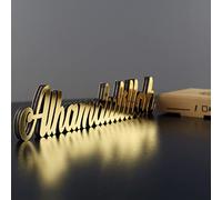 iwa concept Alhamdulillah Gold | Décoration d'intérieur ou décoration islamique pour table ou étagères | Décorations de l'Aïd | Cadeau islamique du Ramadan | Décoration de table islamique