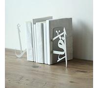 IWA Concept | Serre-Livres en métal avec Inscription en Arabe « IQRA » | Décoration d'intérieur ou décoration Islamique pour Table ou étagères | Cadeaux de Ramadan | Décorations de l'Aïd (argenté)