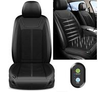 IWAGH Refroidissement Housse de Siège pour Tesla Model 3 Model S Model X,12V Température Réglable Coussin Ventilé pour Siège, A/Black-A/Single Block