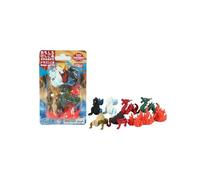 Iwako 7 x Lot de Gomme Kawaii Puzzle Dragons - Gommes Fantaisie Made in Japan - Mini Gomme Animaux 4 Dragons 3 Flammes - Gommes Enfant Dès 3 ans - Fournitures Scolaires Kawaii