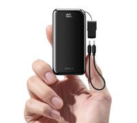 iWALK Batterie Externe Portable, Ultra Compacte 10.000mAh 30W PD, Charge Rapide USB C Entrée & Sortie avec Support, Power Bank de Voyage pour iPhone 16/15 Pro Max, Série Samsung S25/S24