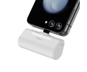 iWALK Chargeur Externe USB C 4500mAh, Ultra-Compact Batterie Portable Petit Type C Power Bank Compatible pour Samsung S24/S23/S22/S21/Z Flip 5/Z Flip 4, Huawei, Xiaomi, LG, Pixel (Blanc)