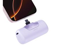 iWALK Chargeur Portable 5500mAh Nouvelle Génération, Petite Batterie Externe 22.5W Recharge Rapide USB-C pour iPhone 16, 16 Plus, 16 Pro, 16 Pro Max, iPad, Samsung Galaxy S24, S23, Android, Mauve