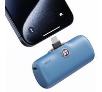 iWALK Chargeur portable USB-C 4800 mAh 20 W, petite batterie à charge rapide avec écran LED compatible avec iPhone 16 Plus/16 Pro/16 Pro Max/15/iPad/AirPods téléphone Android, Samsung, bleu