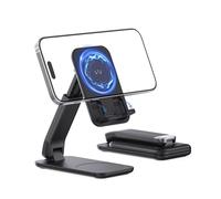 iWALK Support Magnétique pour Téléphone Bureau, Support Mobile Réglable en Hauteur Et Angle, for Pliable Magnétique pour iPhone 16 15 14 13 12 Pro Max Et iPad, Samsung (Noir)