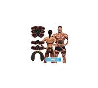 iWarmbase Electrostimulateur Musculaire, Abdos Musculation Appareil, 6 Modes et 19 Intensités Ceinture Musculation Electrostimulation, pour Abdos/Bras/Jambes/Fesses,Homme Femme