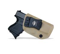 IWB Tactical KYDEX Gun Holster Custom Fits: G26 27 33 Pistol Case Inside Concealed Carry Holster Guns Accessories Etuis (Tan, Right Hand Draw (IWB))